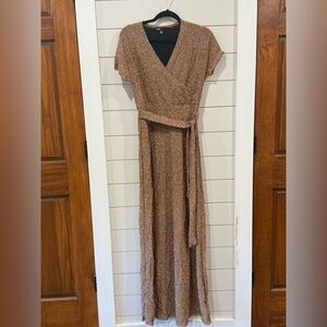 Gold Shimmer Noelle Dress